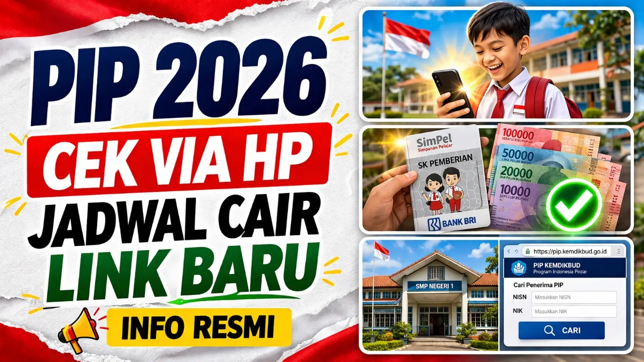 Cara Cek PIP Lewat HP 2026: Link Baru, Jadwal Cair & Solusi Data Hilang