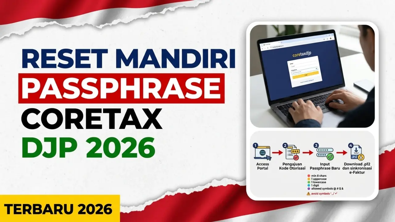 Cara Cek Passphrase Coretax yang Lupa: Trik Reset 2 Menit & Syarat Valid 2026