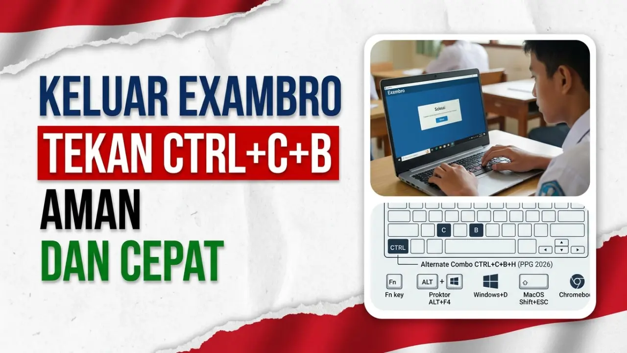 Cara Keluar dari Aplikasi Exambro 2026: Shortcut Aman Anti-Ngefreeze