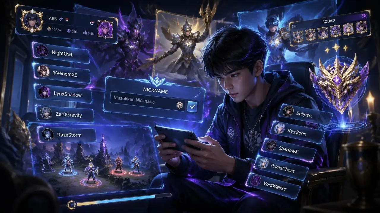 1200+ Nama ML Keren, Aesthetic, Unik, Seram, dan Simpel untuk Nickname Mobile Legends